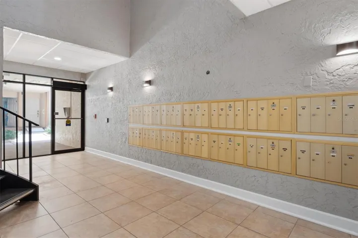 Level 1 Lobby with Community Mailboxes