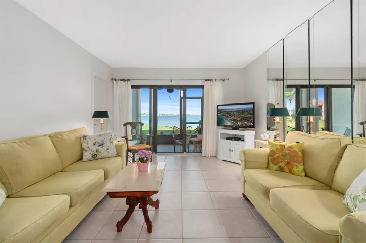 Living Room with Water View