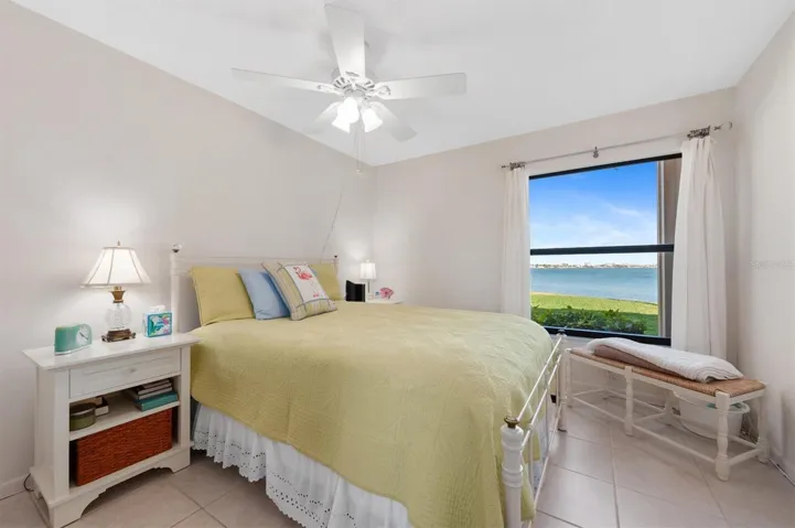 Master Bedroom Looks out to the Bay