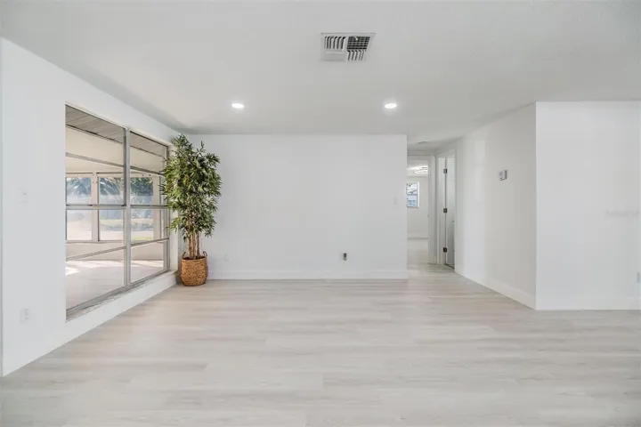 Living room - hall way to 2 bedrooms