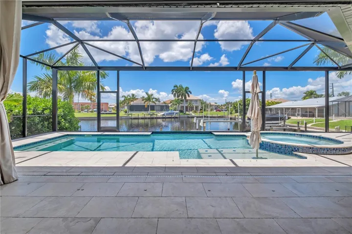Extensive lanai with Salt Water Pool & Spa