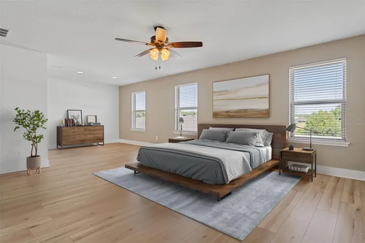 Master bedroom (virtually staged)