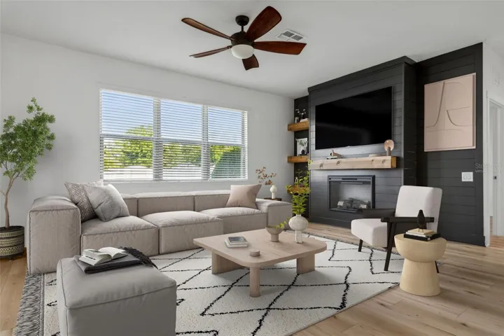 Living room (virtually staged)