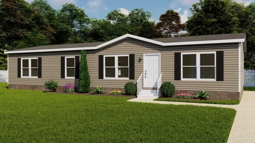 virtually staged front of home