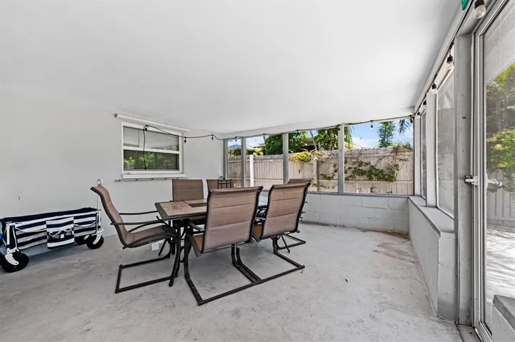 Enclosed screened in patio