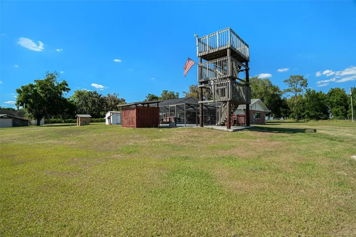 One-of-a-kind 17-foot observation tower. Imagine the breathtaking orange grove views and their delicious orange blossom smell!
