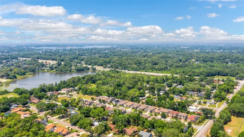 Overhead view of subdivison