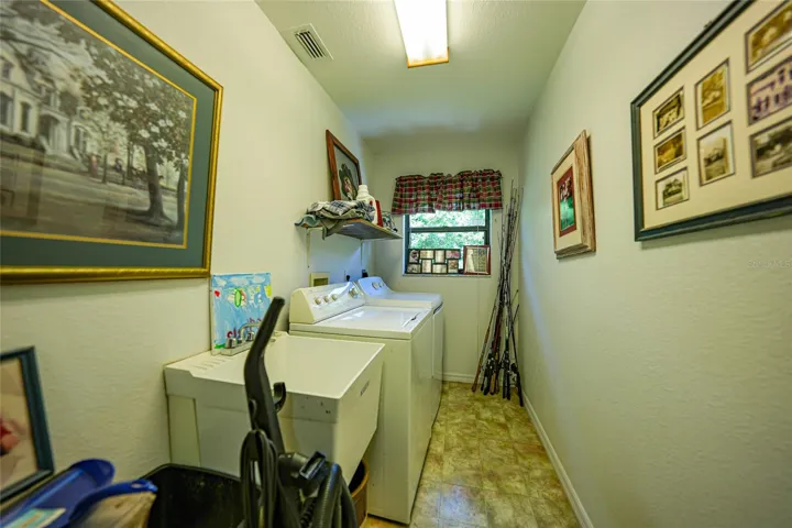 Inside laundry room
