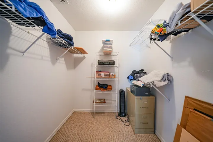 Master bedroom walk-in closet