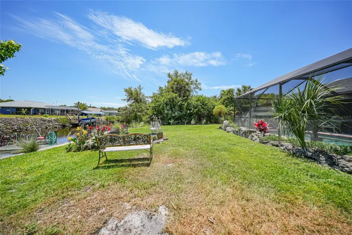 Back yard and canal