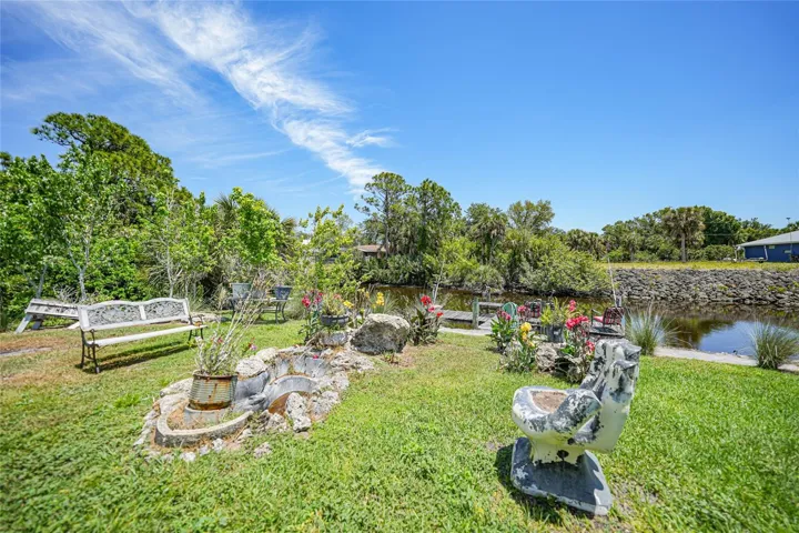 Back yard and canal