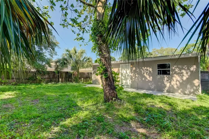 rear of home with large patio