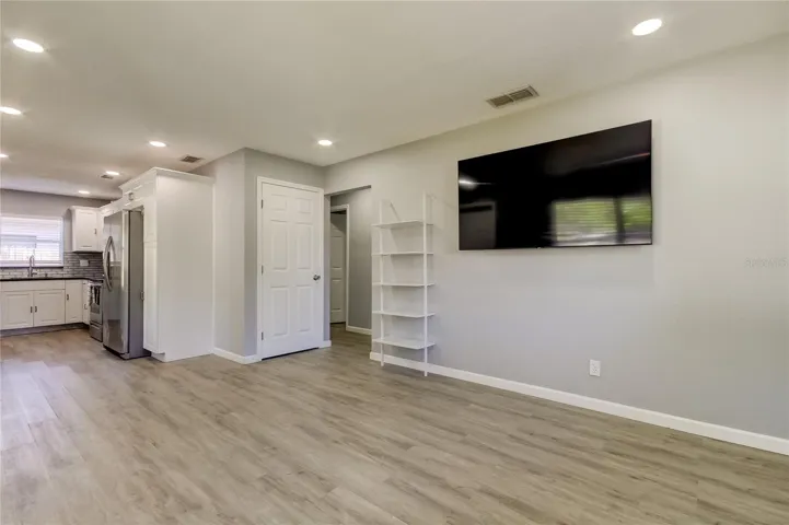 living room and kitchen