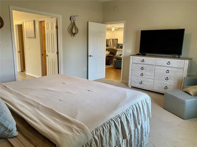 French doors to master bathroom