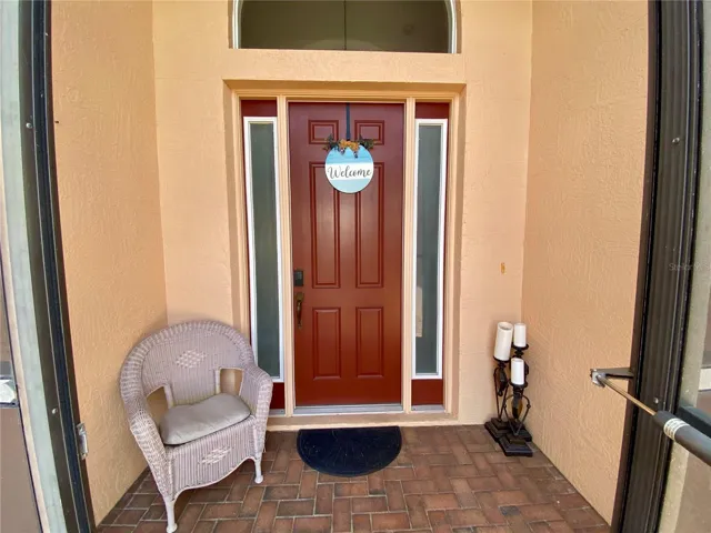 Sitting area in front screen porch