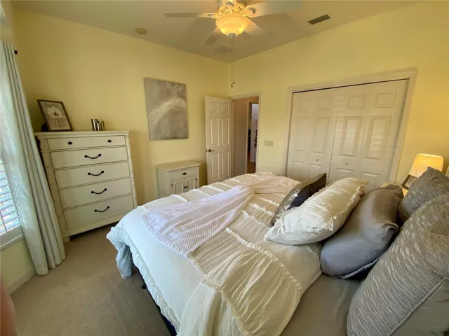 Guest bedroom with large closet