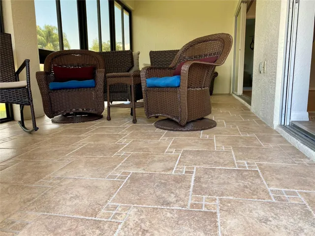 Beautiful tile flooring