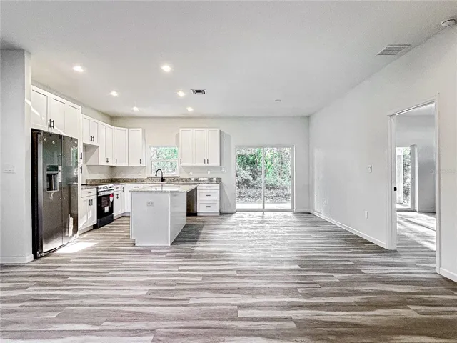 Open concept kitchen