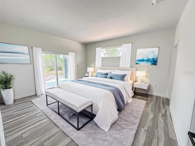 Primary bedroom - Virtually staged