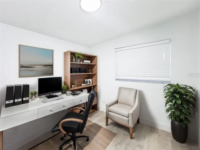 Virtually Staged Home Office