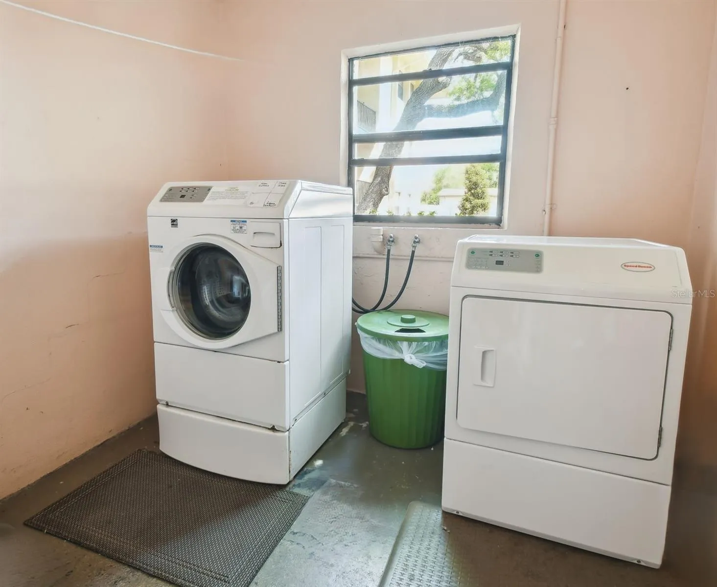Laundry room around the corner