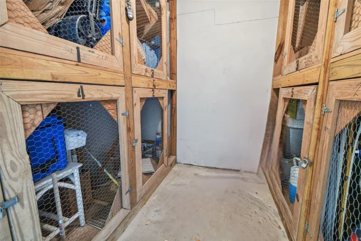 Storage area conveniently located on the bottom