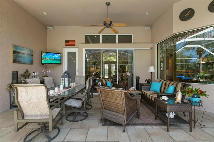 Covered Seating with Utilities for Outdoor Kitchen
