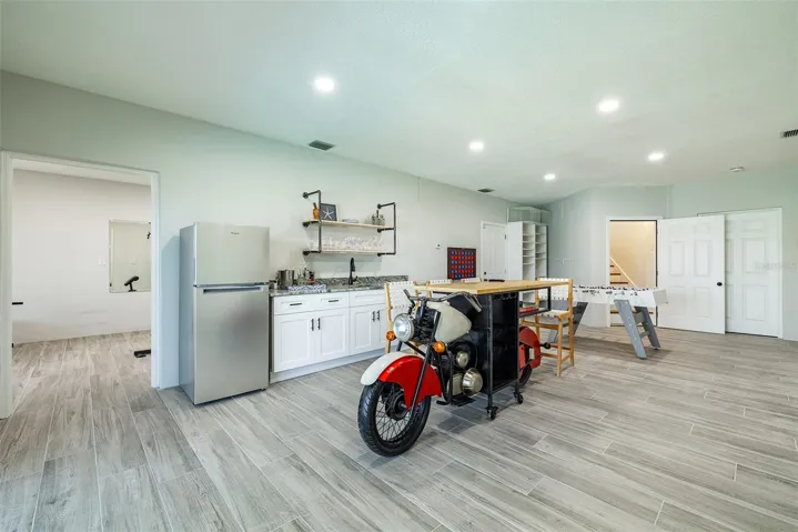 Game room with Wet Bar off pool area