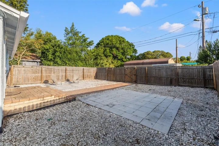 Private back yard