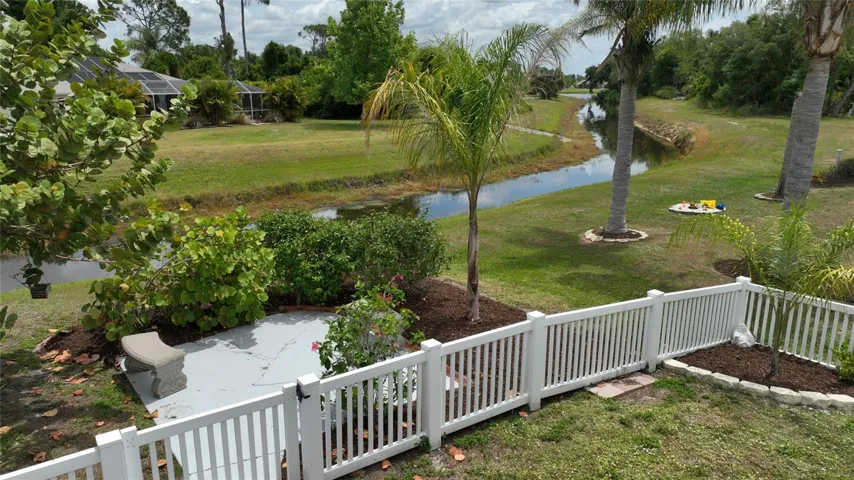 Enjoy the extra patio by the waterway