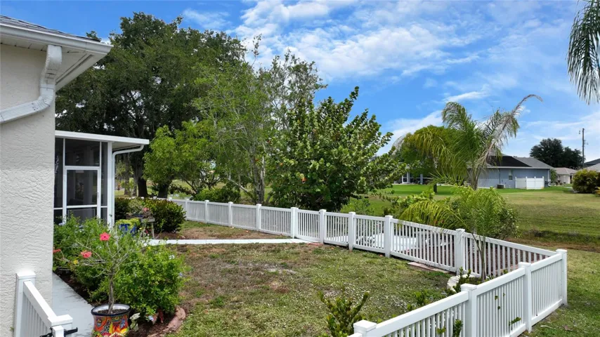 Private backyard