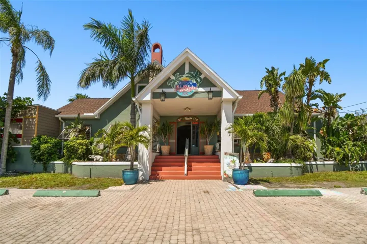 Beautiful approach for guest to this 1923 tutor style home
