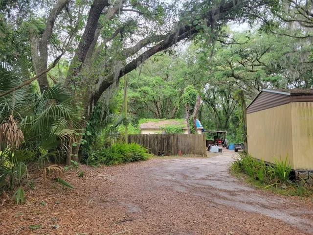 Left side of property
