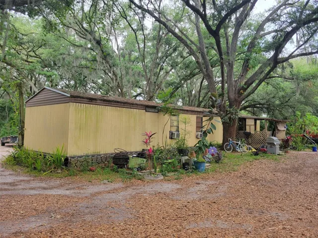 Left side of property, Septic is located here