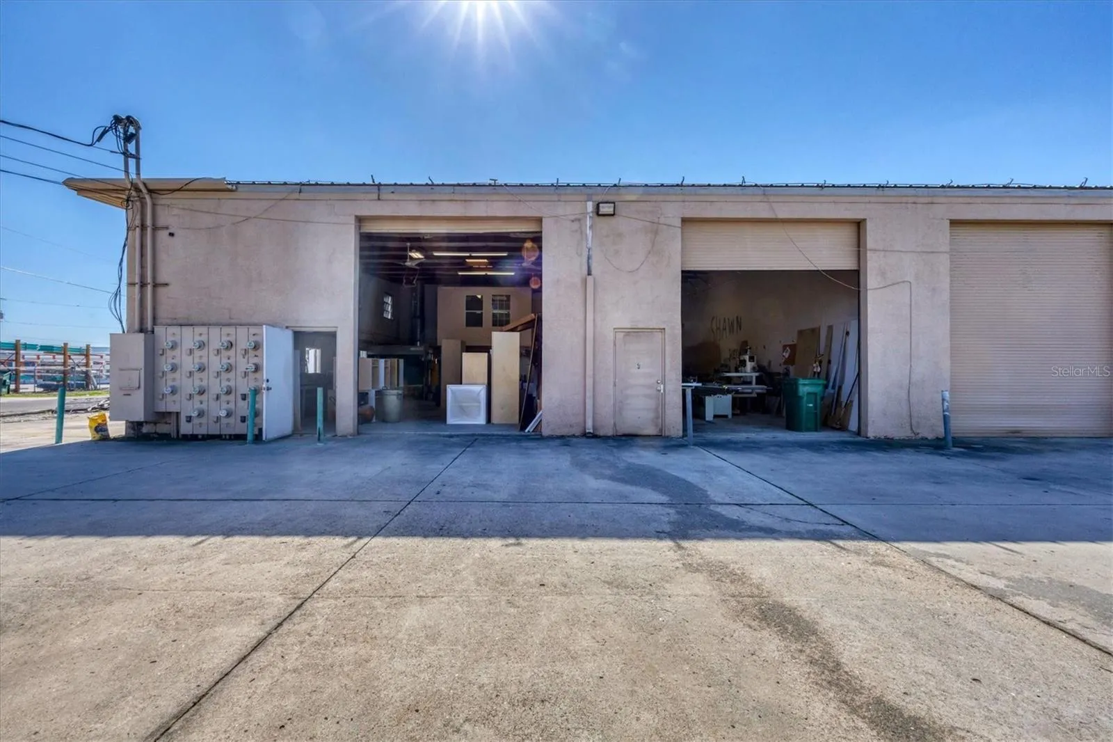 Business located on paved road in industrial park.