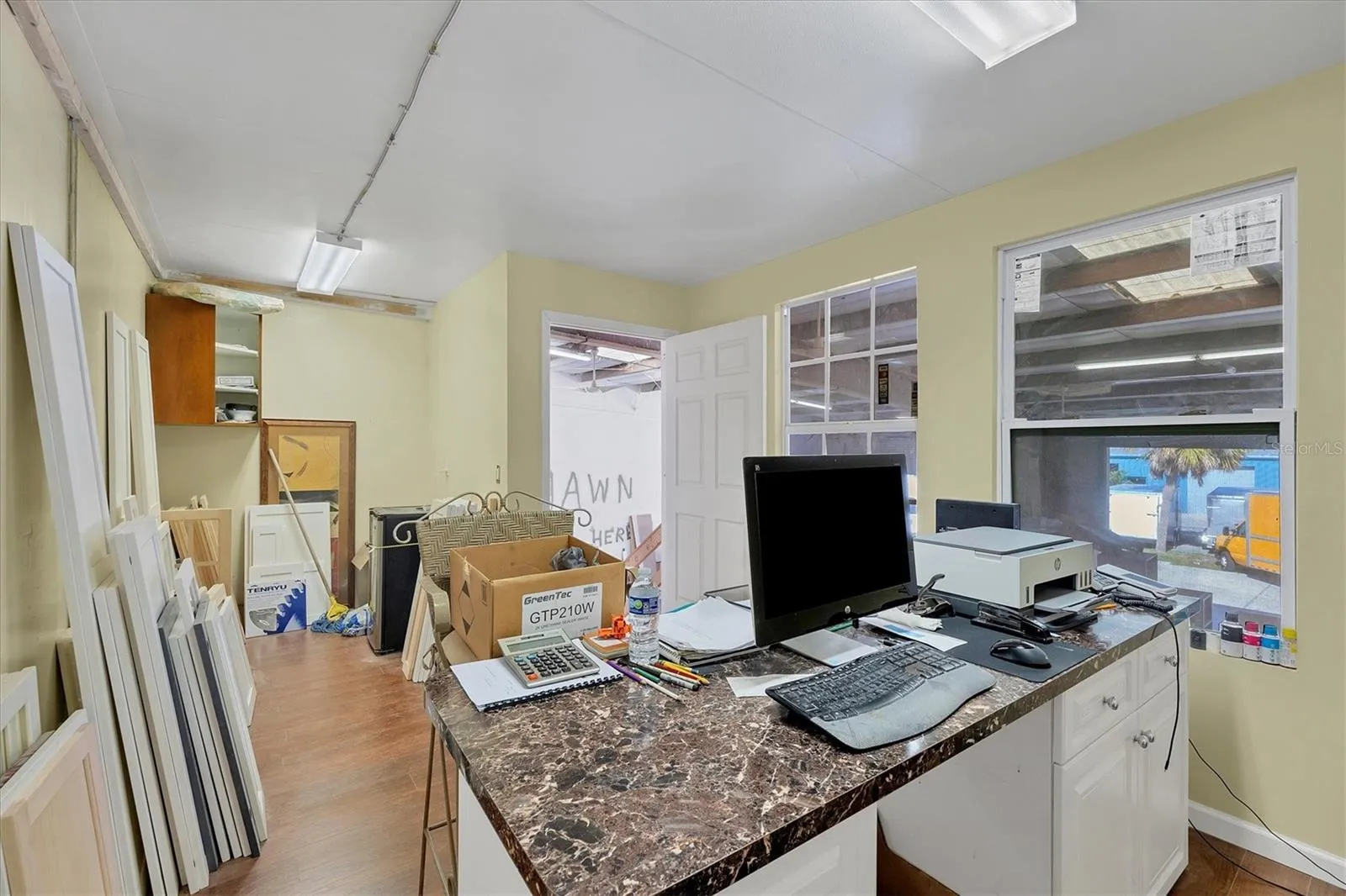 From office you can oversee production of product.