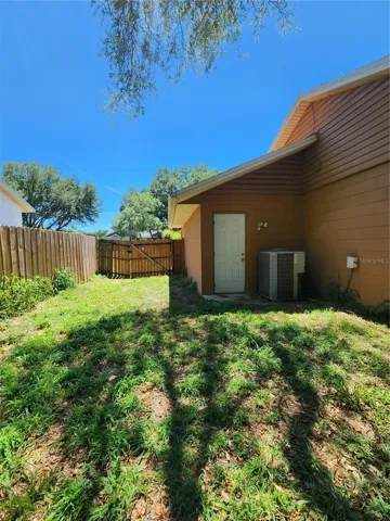 Garage door to the backyard