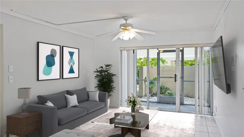 *Virtually Staged* Living Room