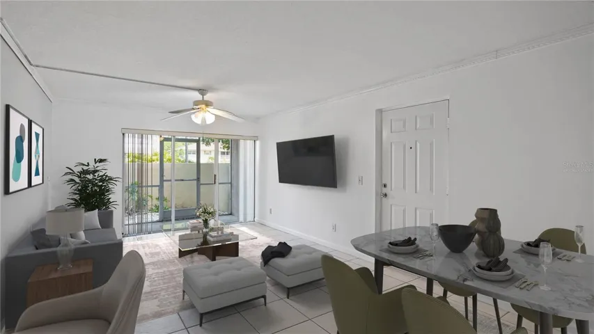 *Virtually Staged* Living & Dinning Room
