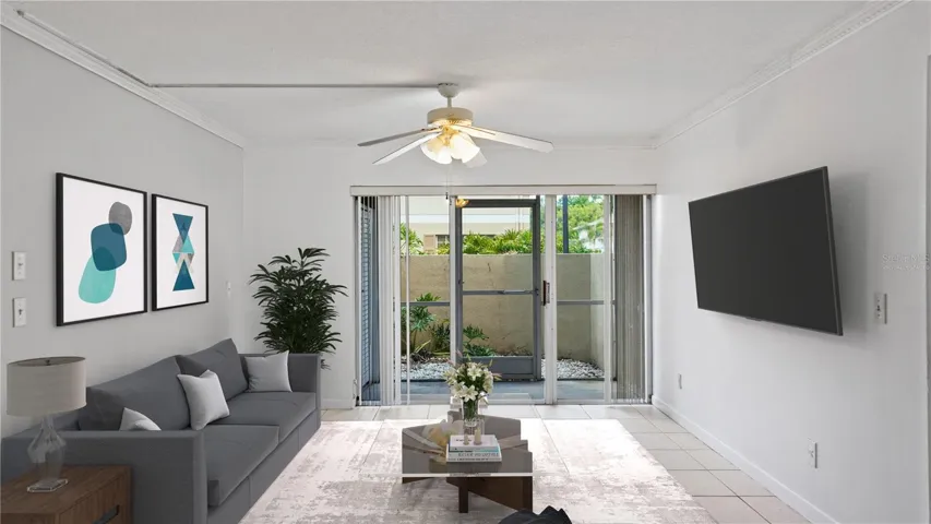 *Virtually Staged* Living Room