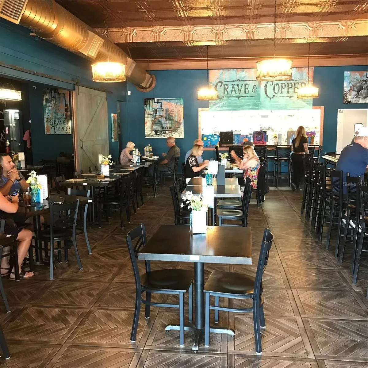 INSIDE CRAVE AND COPPER.