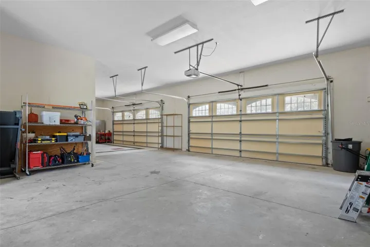 4 car attached garage