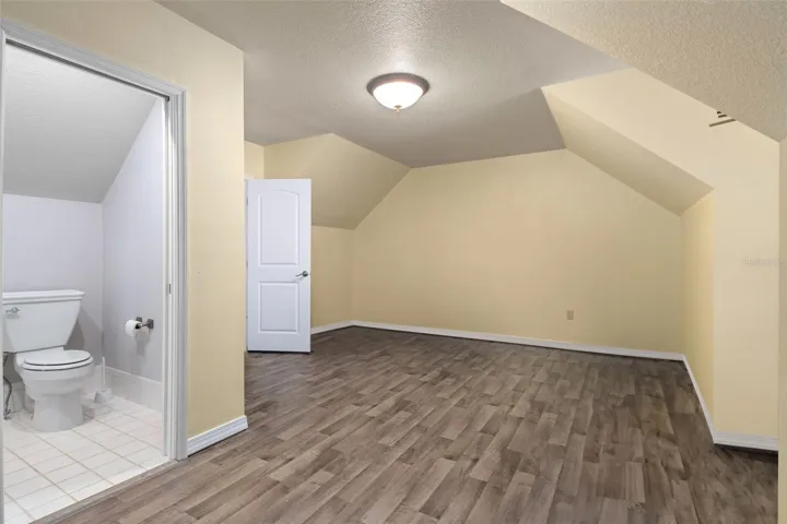 Upstairs loft above garage