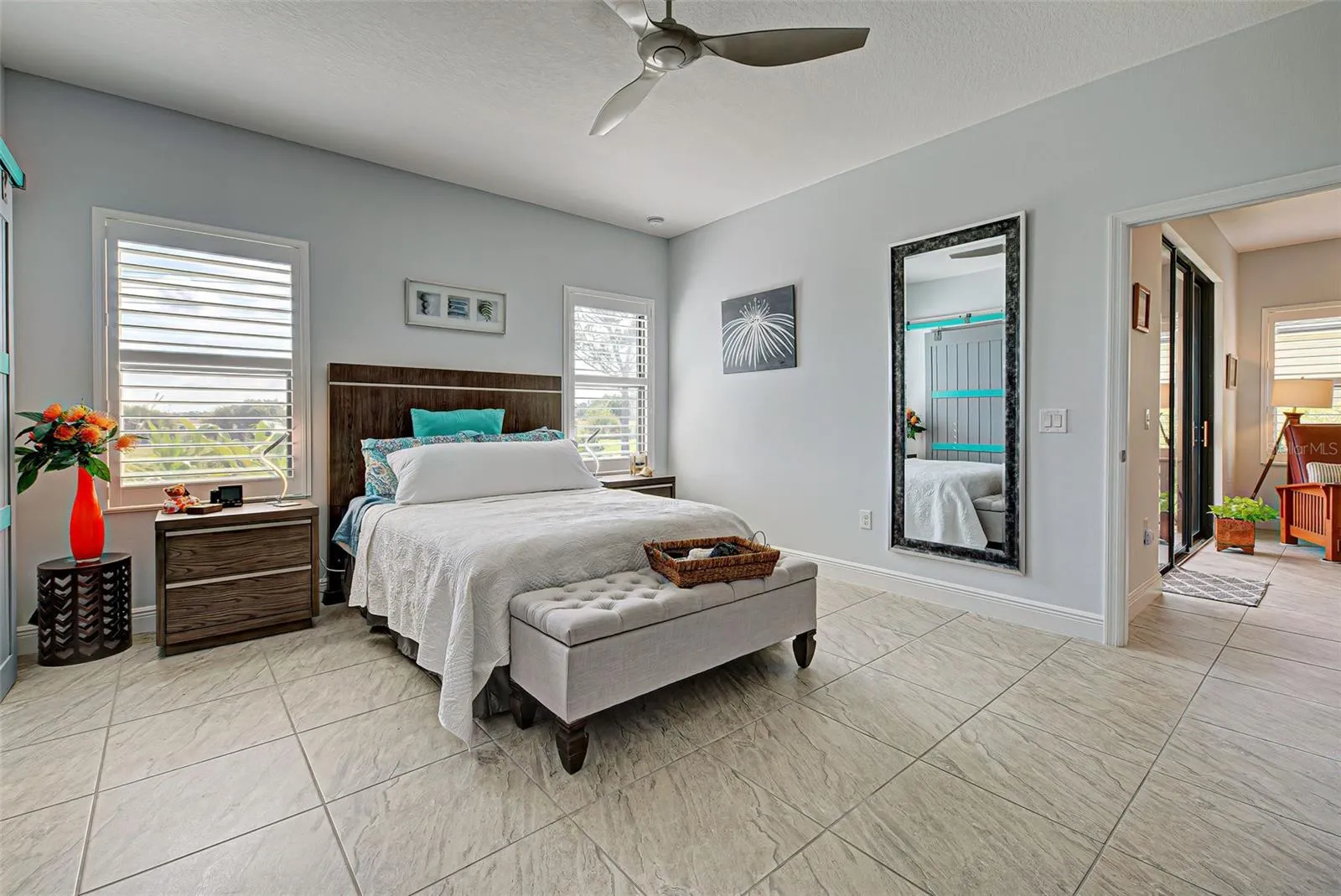 BRIGHT AND AIRY- PRIMARY BEDROOM