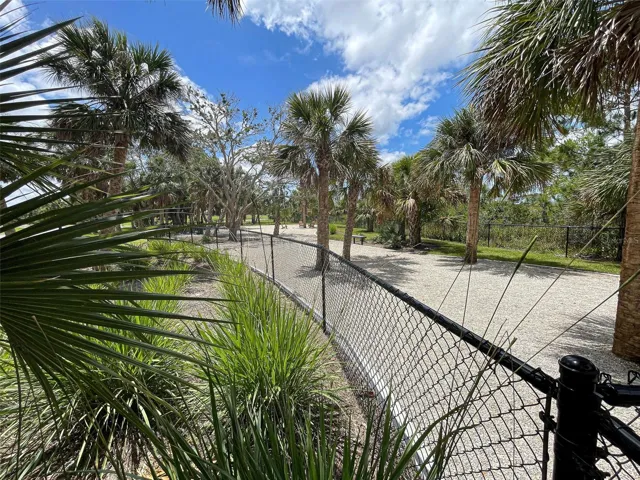 FENCED OFF DOG PARK
