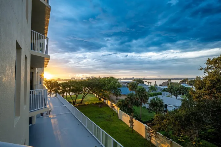 Sunrise view from balcony