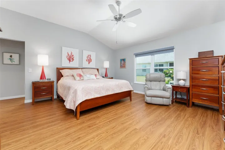 PRIMARY BEDROOM has WOOD LOOK LVP Flooring