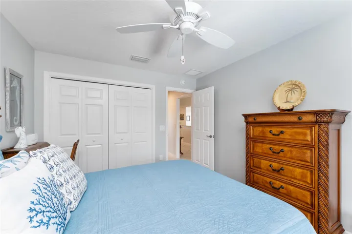 BEDROOM #2 has CLOSET w/ CUSTOM CLOSET ORGANIZATION SYSTEM