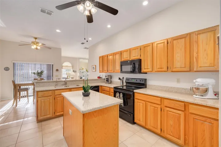 Spacious Kitchen with Island
