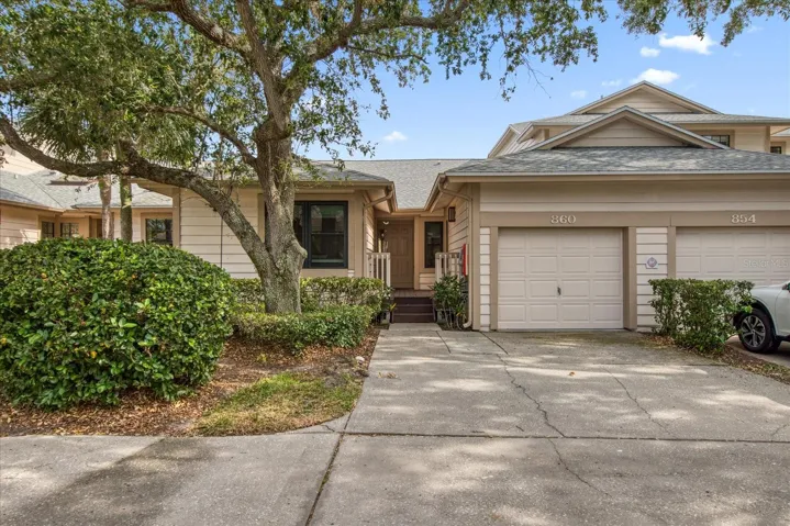 Front of the home with a 1-car garage